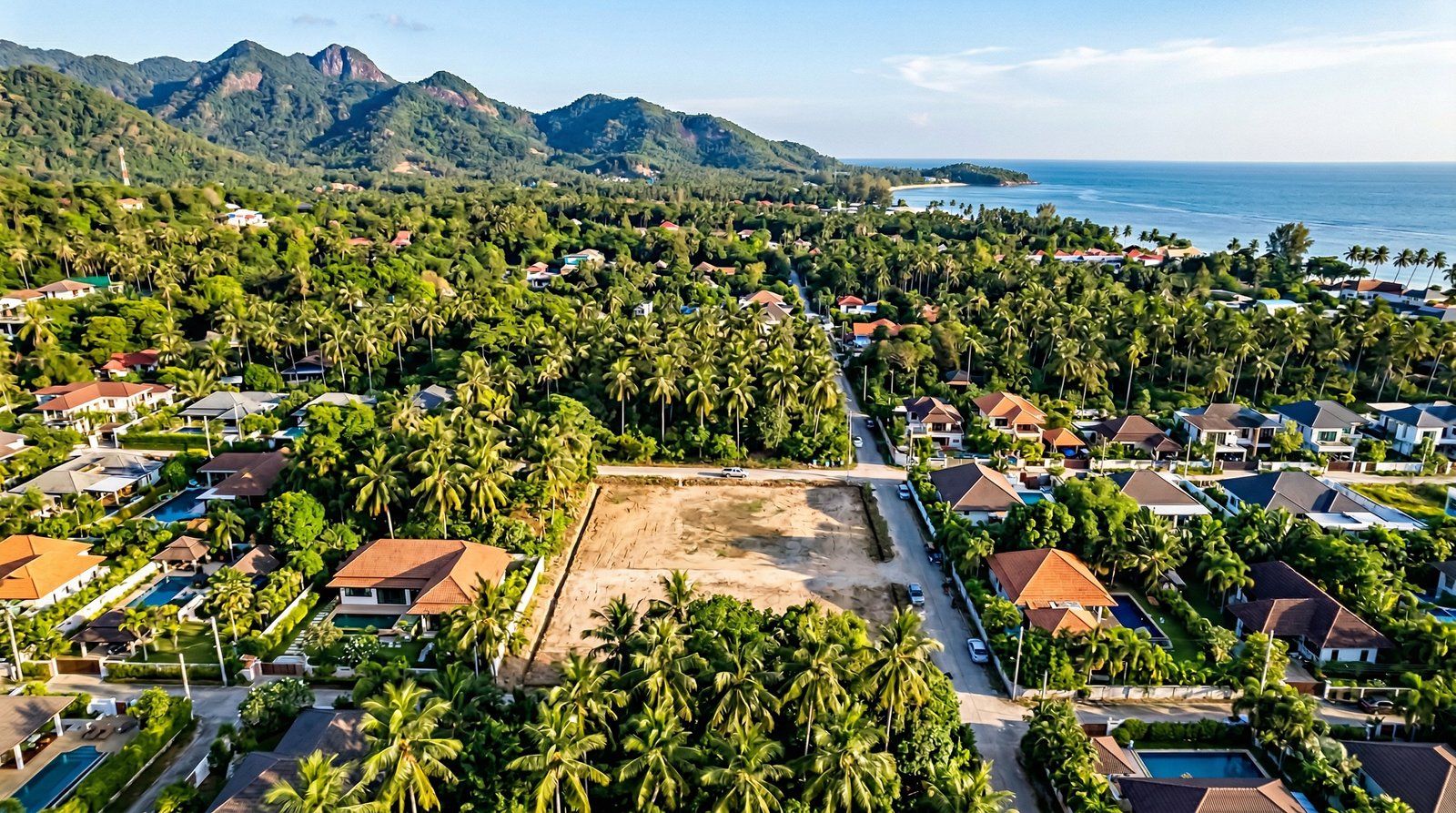 Flat Development Land in Central Lamai — Photo 2