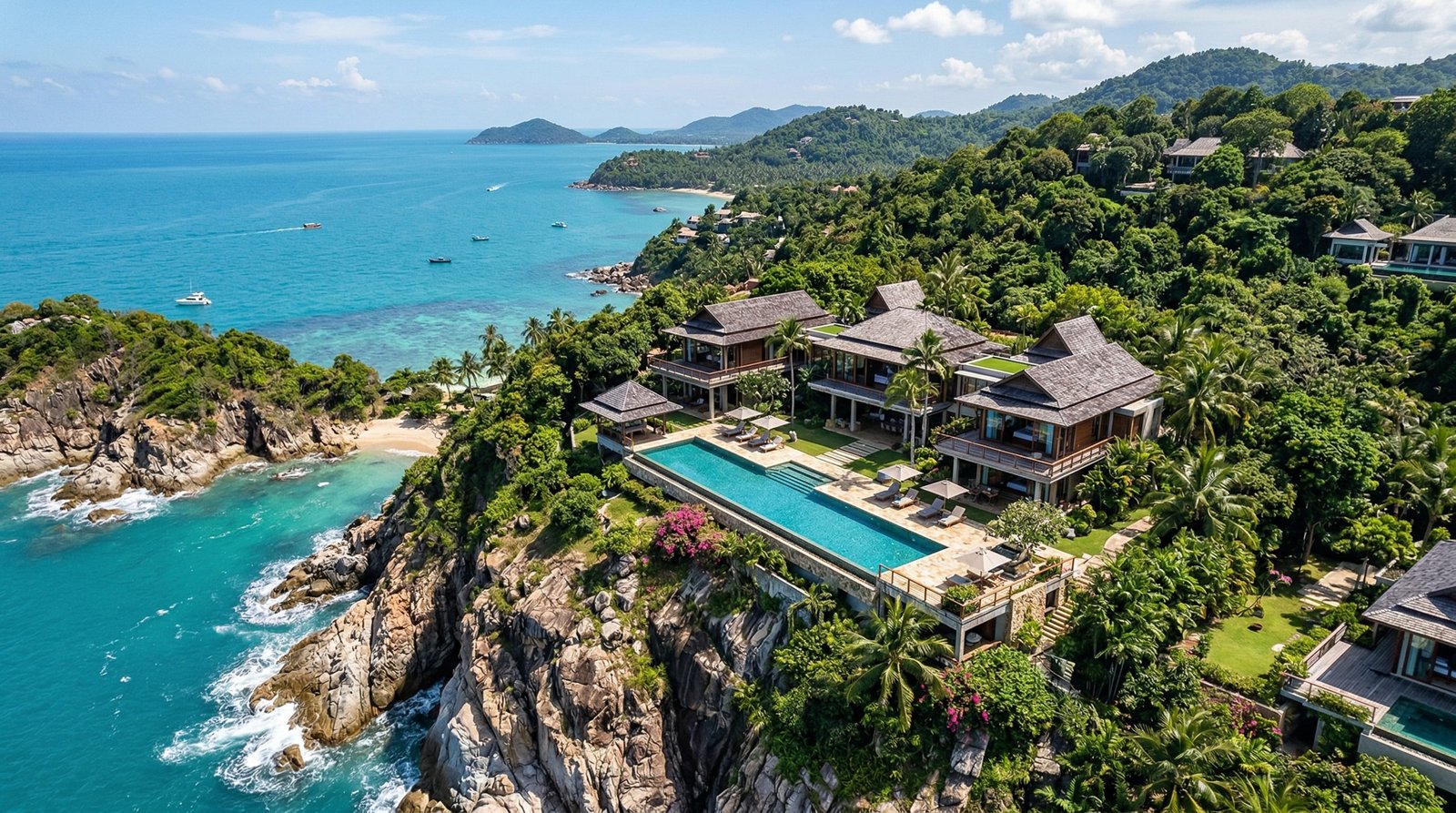 Oceanfront 5-Bed Villa in Lamai — Photo 3