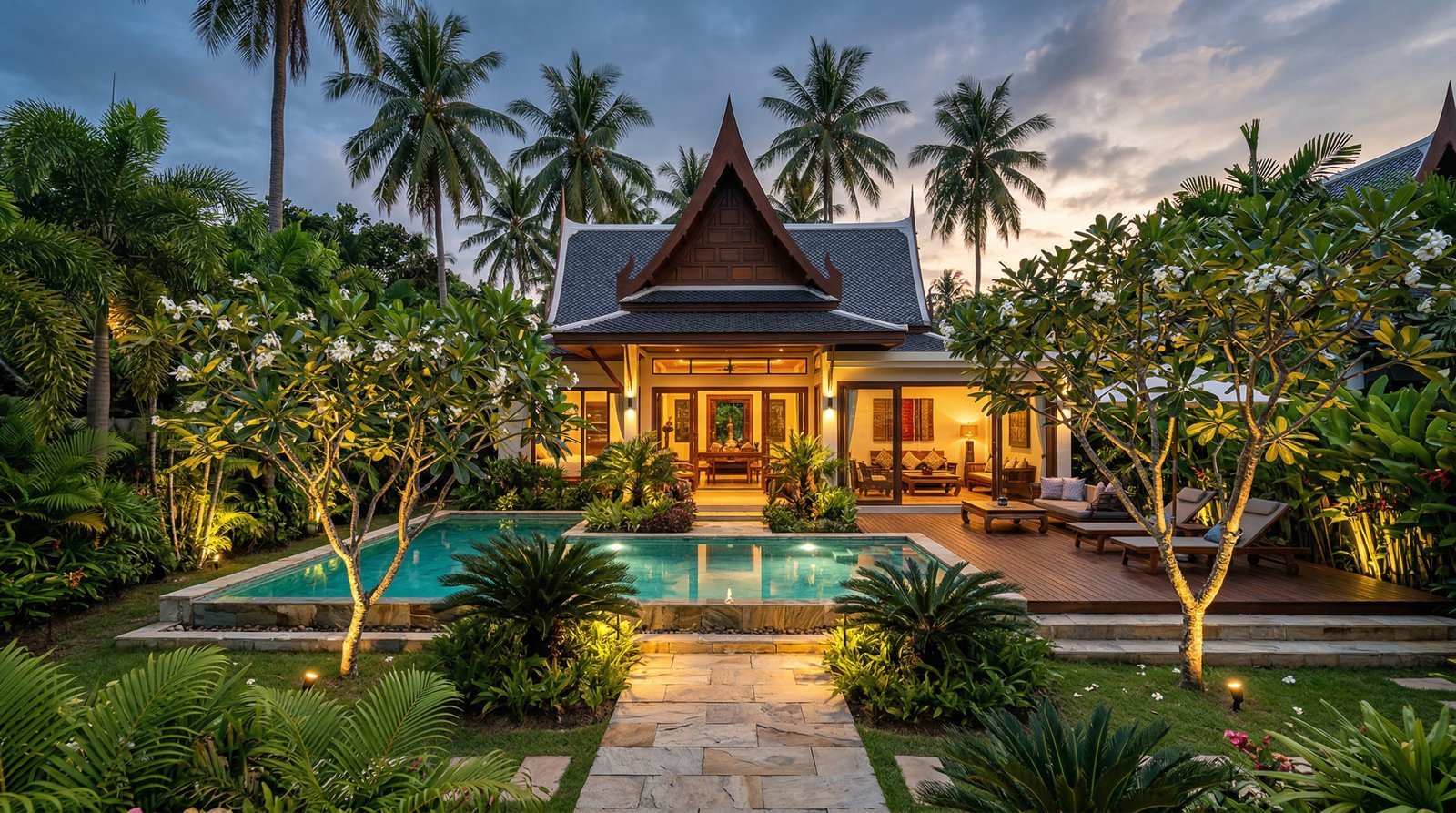 Tropical Garden Villa in Maenam