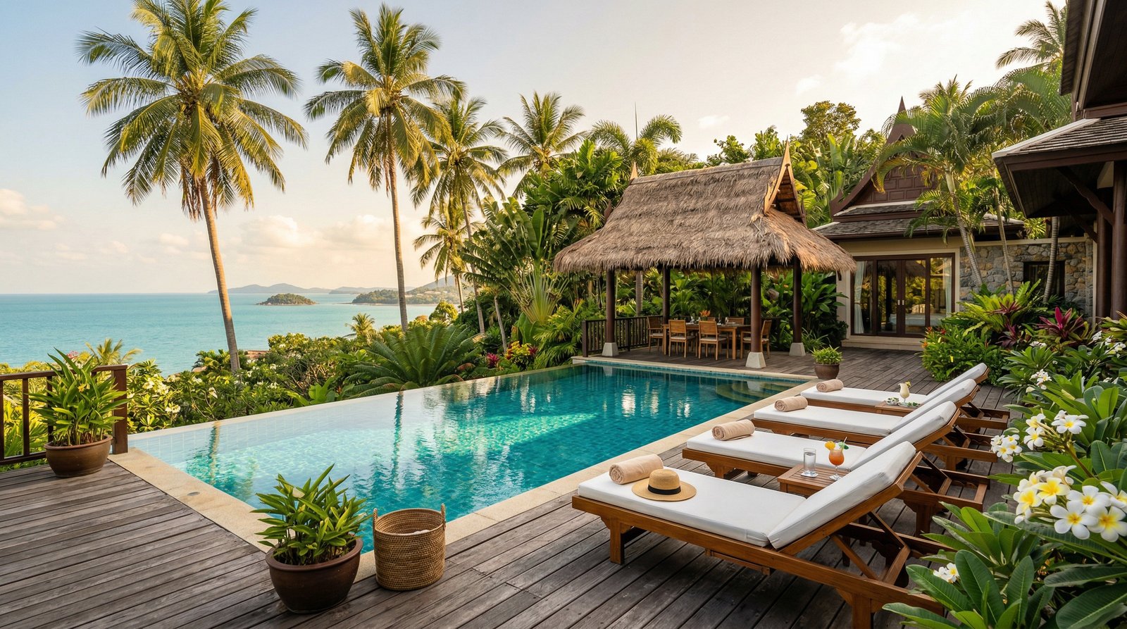 Tropical Garden Villa in Maenam — Photo 2