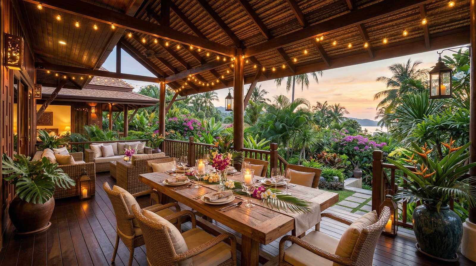 Tropical Garden Villa in Maenam — Photo 3